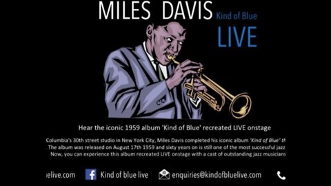 “All blues live” live from the Kind Of Blue show Winchester United Kingdom￼