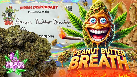 Trying Peanut Butter Breath THCa from Diesel Dispensary! The Dank Flamingo Cannabis Review!!