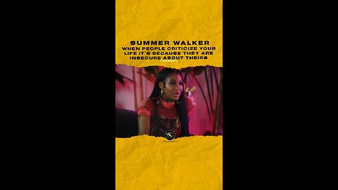 #summerwalker people who criticize you are insecure. 🎥 @careshaplease