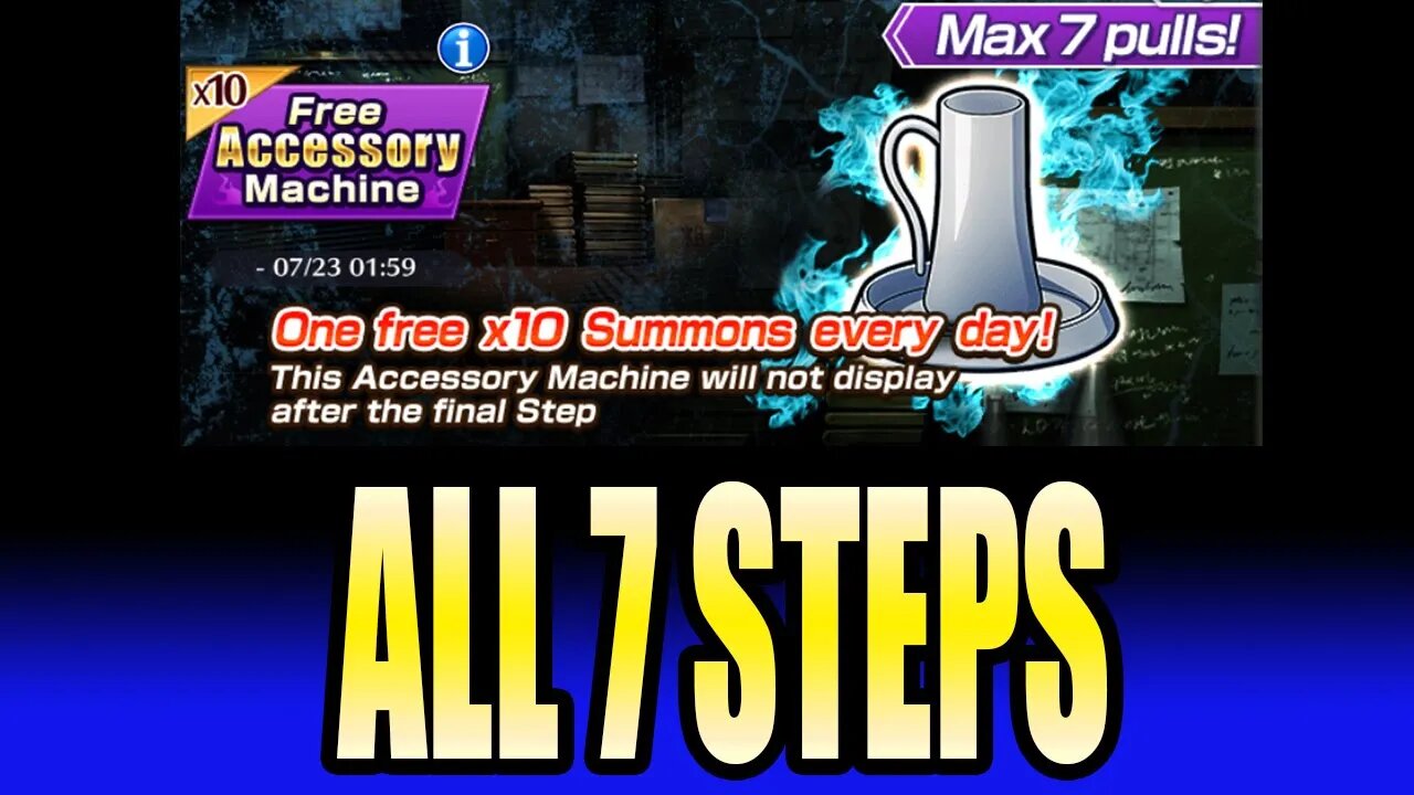 Bleach Brave Souls: 7th Anniversary Free Brave Souls Accessory Summons - All 7 Steps