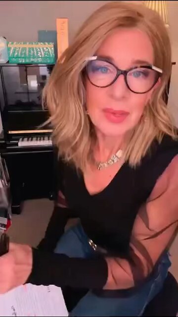 Katie Hopkins with red pills