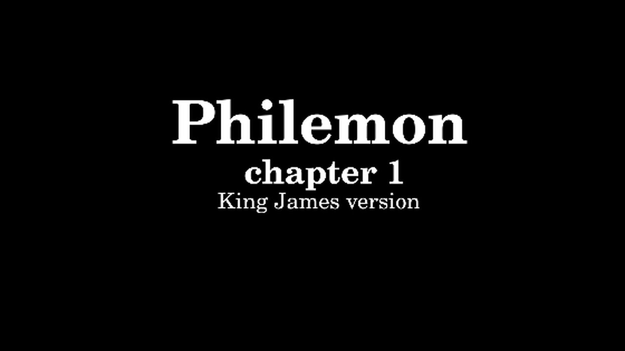 Philemon 1 King James version