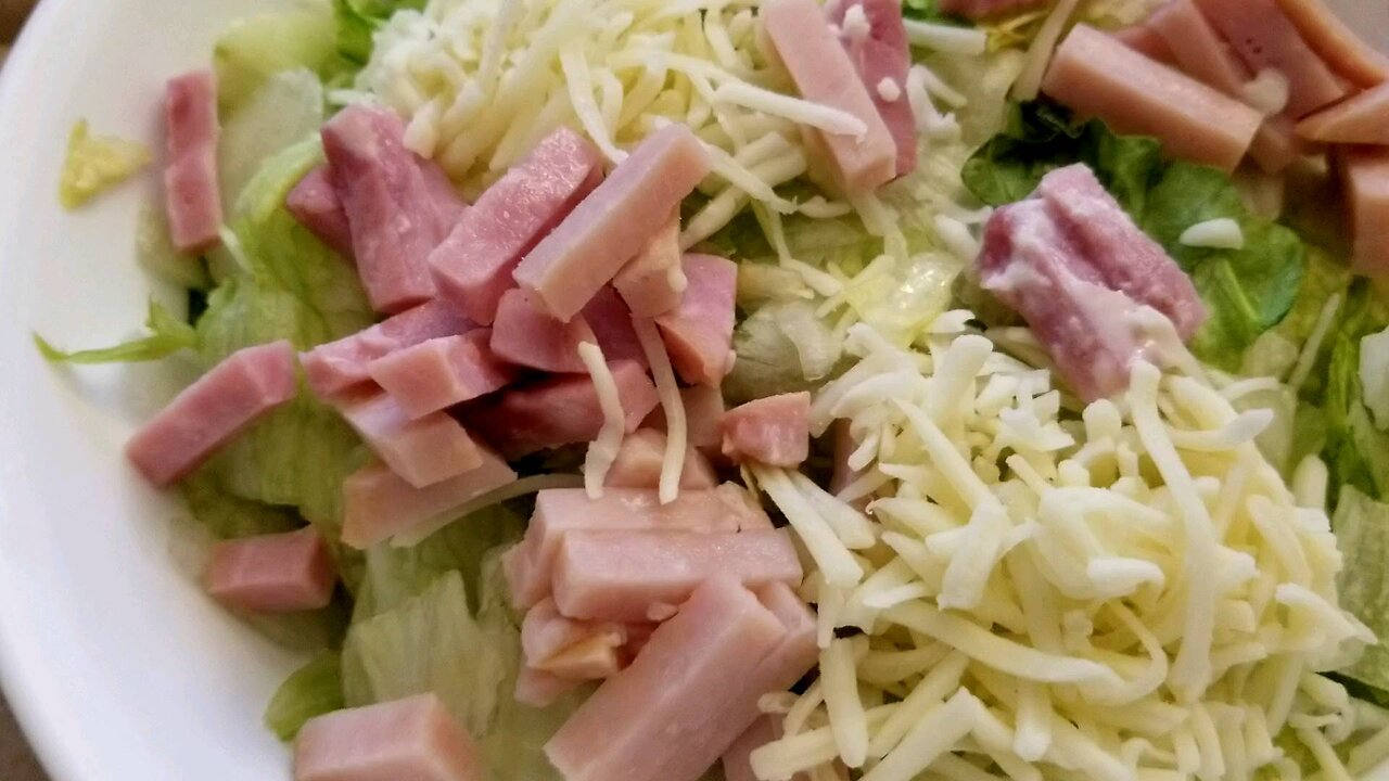 Turkey & Ham Salary w/ Ranch Dressing