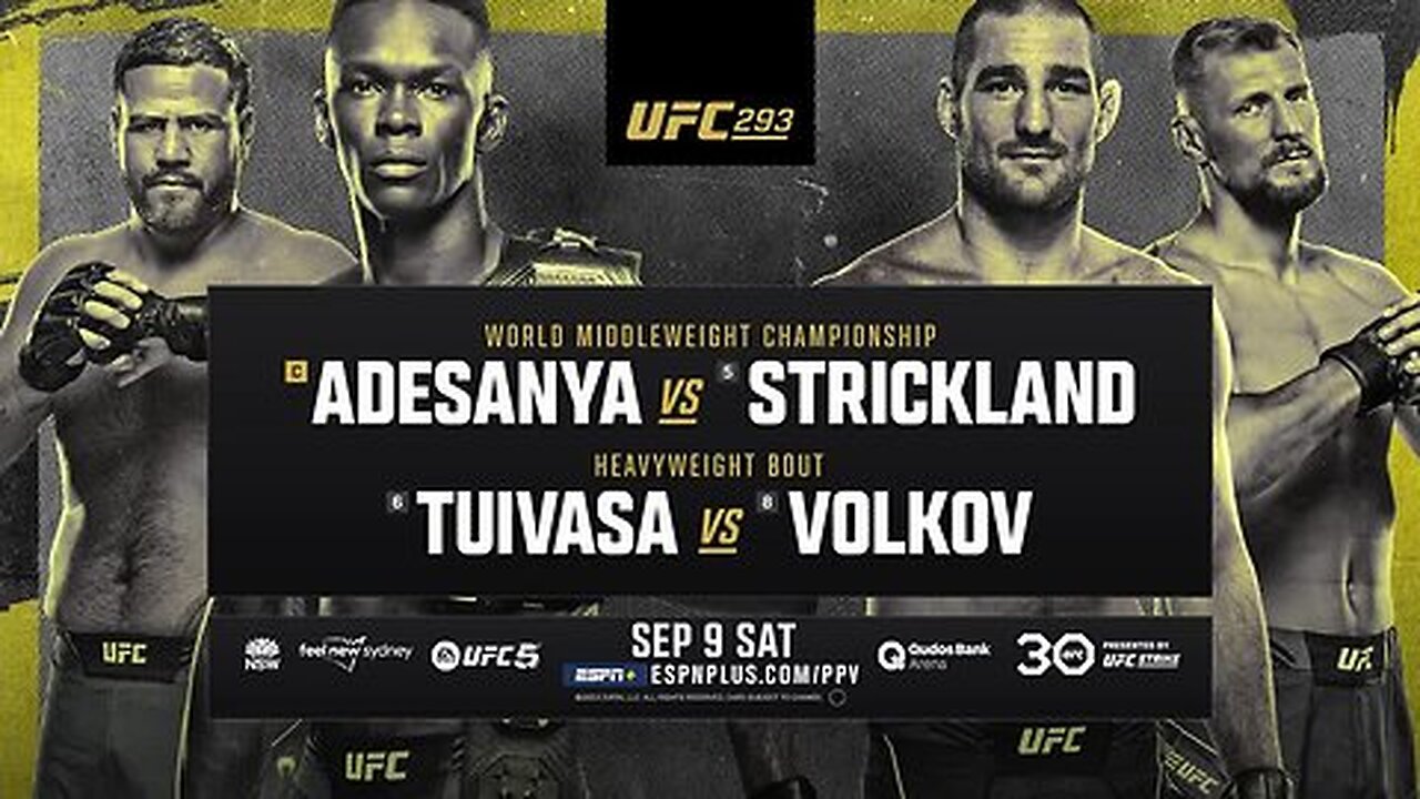 Sean Strickland vs Brendan Allen - FREE FIGHT - UFC 293