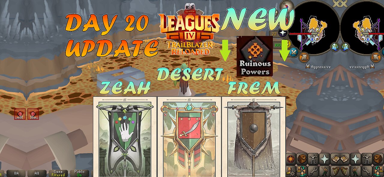 #League 4 Change of 💞 3rd Area Fremennik & 6th Relic Ruinous Powers 🔓 #OSRS #Gameplay #Part4 #Day20