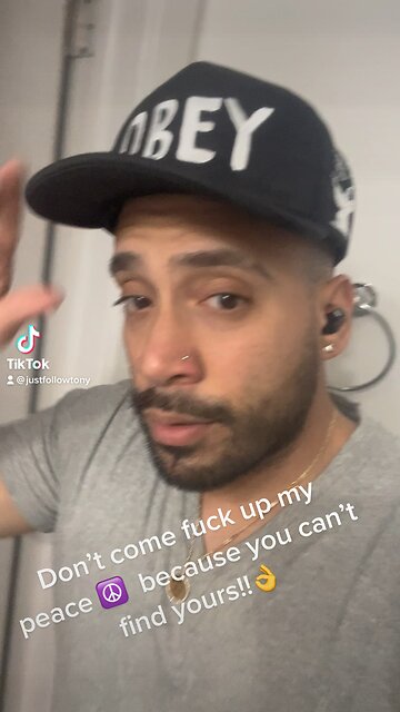 Don’t come F@cl up my peace ☮️ because you can’t find yours 👌