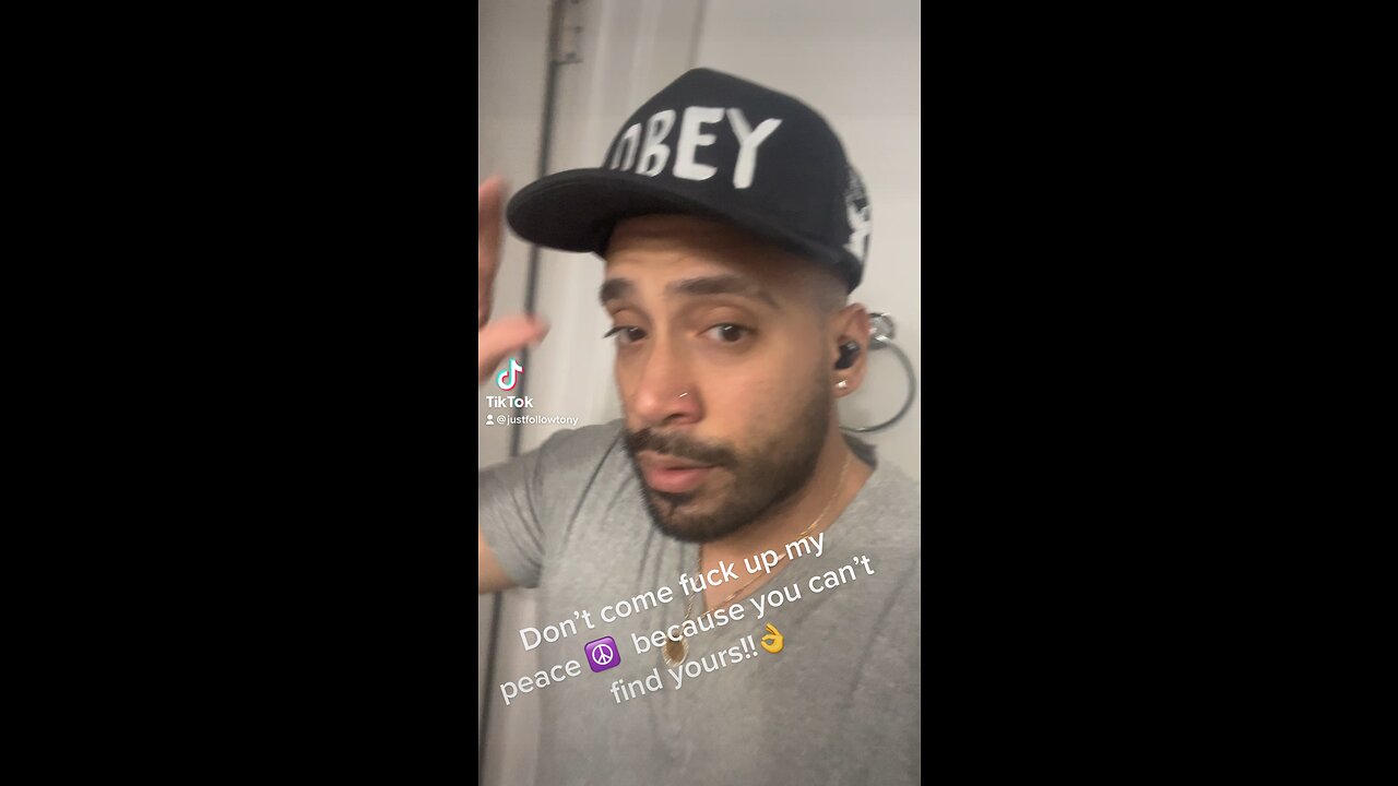 Don’t come F@cl up my peace ☮️ because you can’t find yours 👌