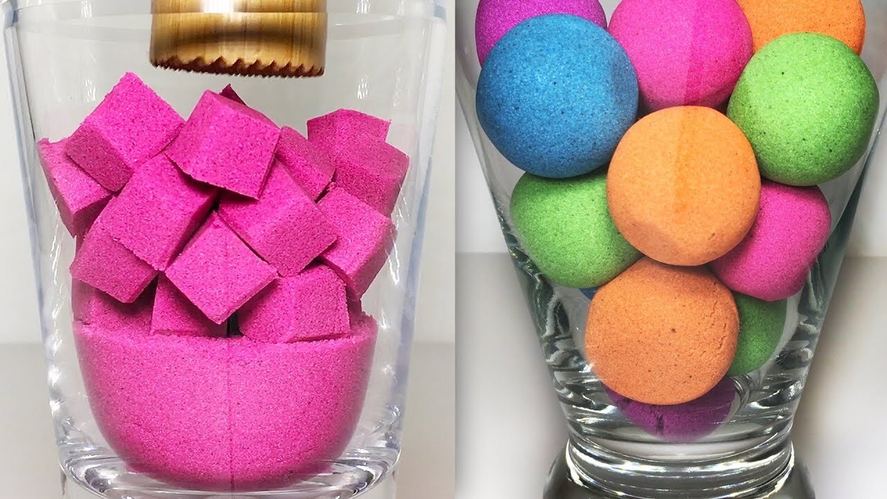 Very Satisfying and Relaxing Compilation 97 Kinetic Sand ASMR