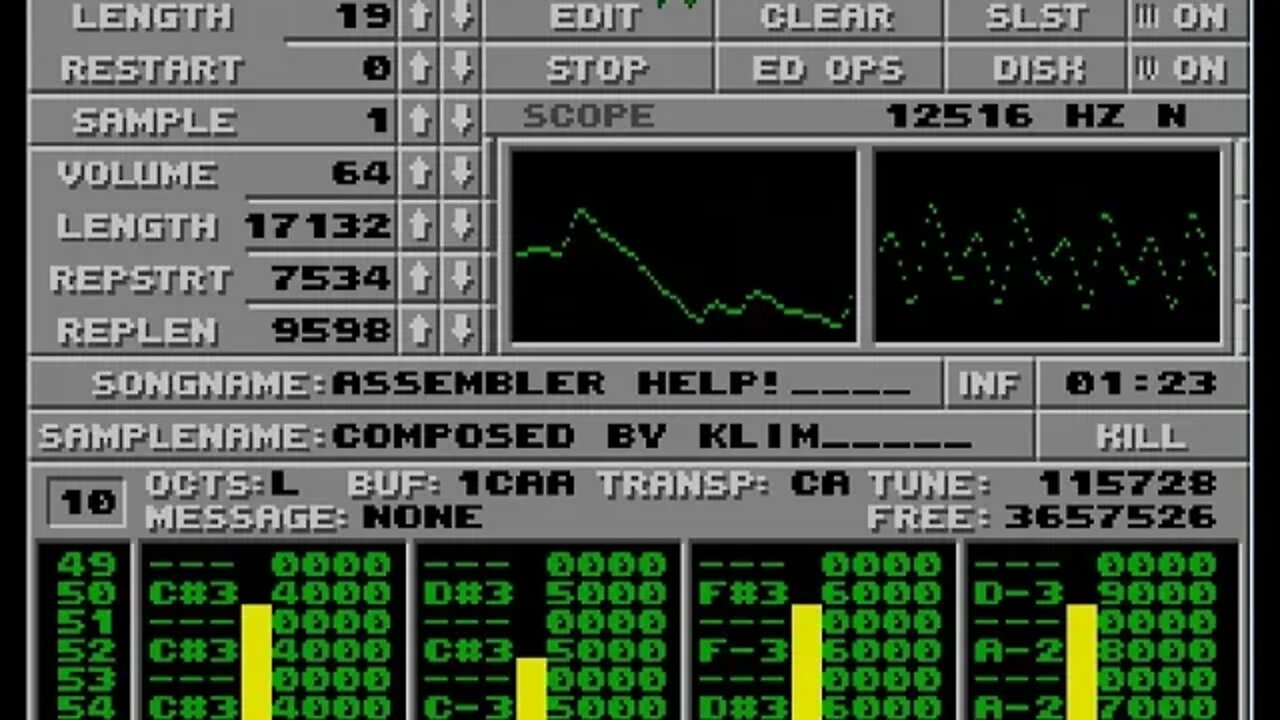 Atari ST Protracker Mods - Assembler Help