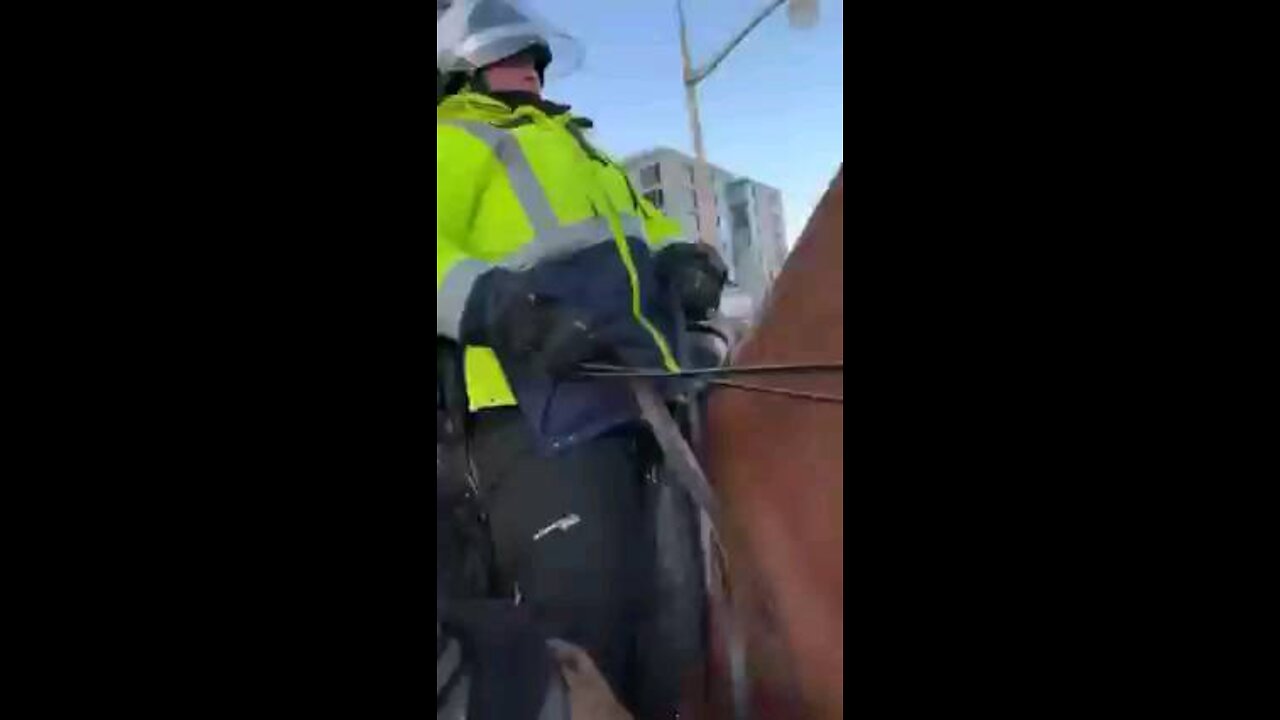 WOMAN TRAMPLED BY HORSE - Freedom Convoy 2022