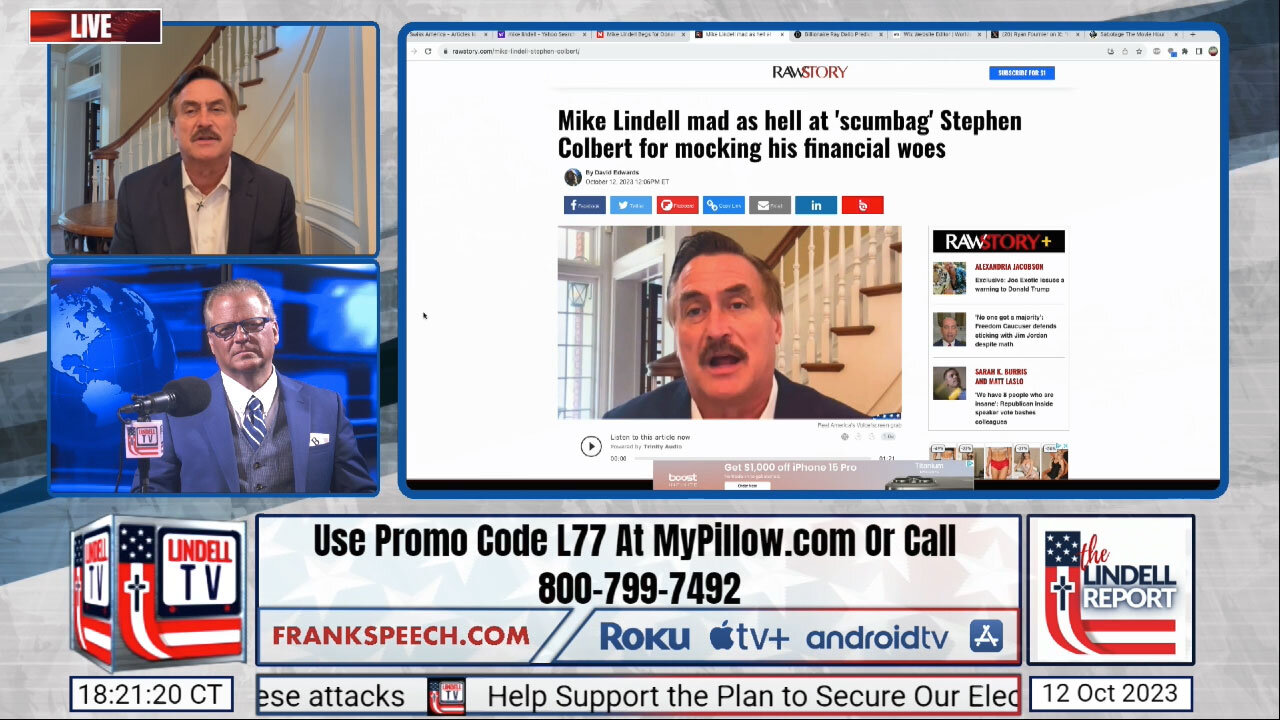 Mike Lindell Responds To The Latest Liberal Media Attacks And Takes Your Calls