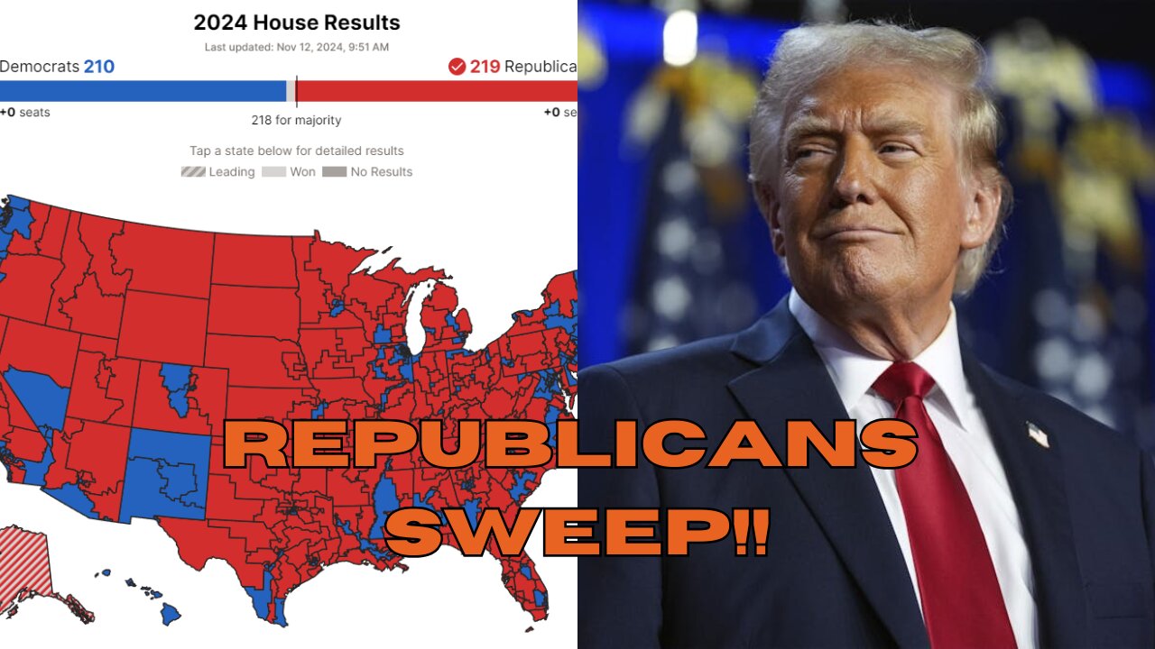 Republicans win the house to complete government SWEEP!! Senate Majority leader race heating up!