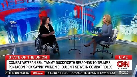 Sen Tammy Duckworth Claims Pete Hegseth Is Not Qualified For Defense Secretary