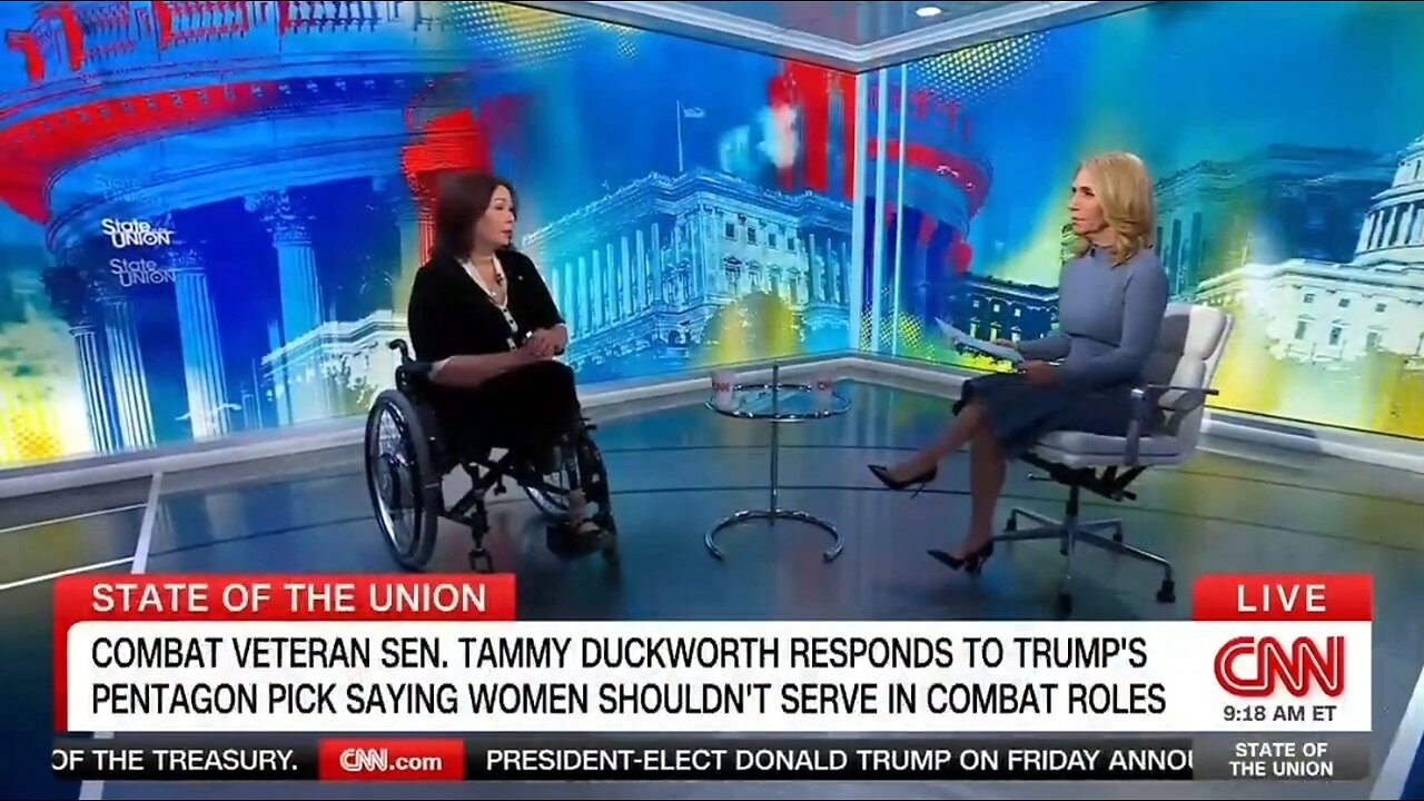 Sen Tammy Duckworth Claims Pete Hegseth Is Not Qualified For Defense Secretary