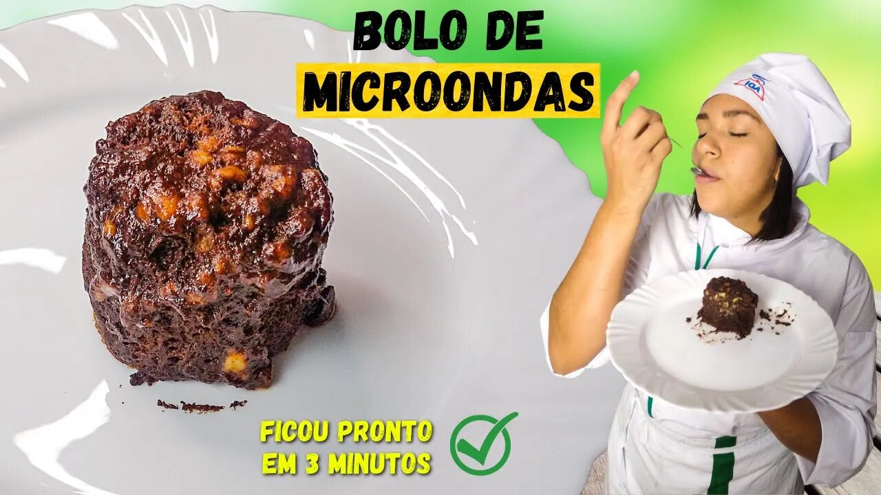 COMO FAZER BOLO RÁPIDO - BOLO DE MICROONDAS | GASTRONOMIA E NEGÓCIOS