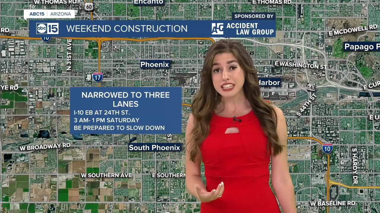 Weekend freeway construction planned