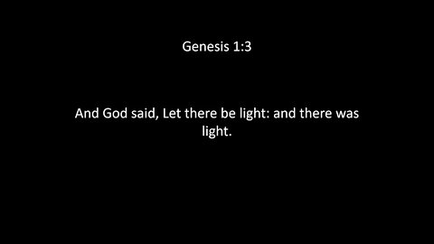 Genesis Chapter 1