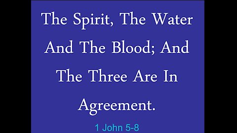 Pastor Ric - The Spirit, the Water and the Blood