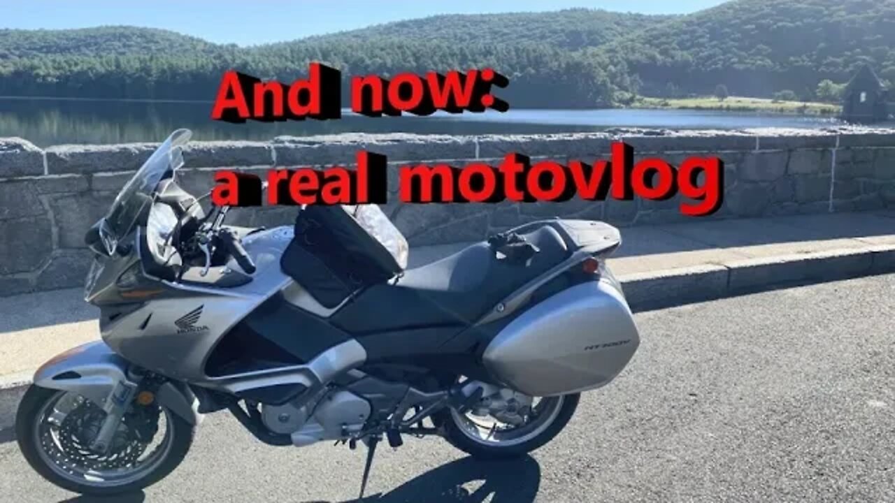 A real Motovlog: riding a motorcycle through Westfield and Southwick Mass to Barkhamsted reservoir