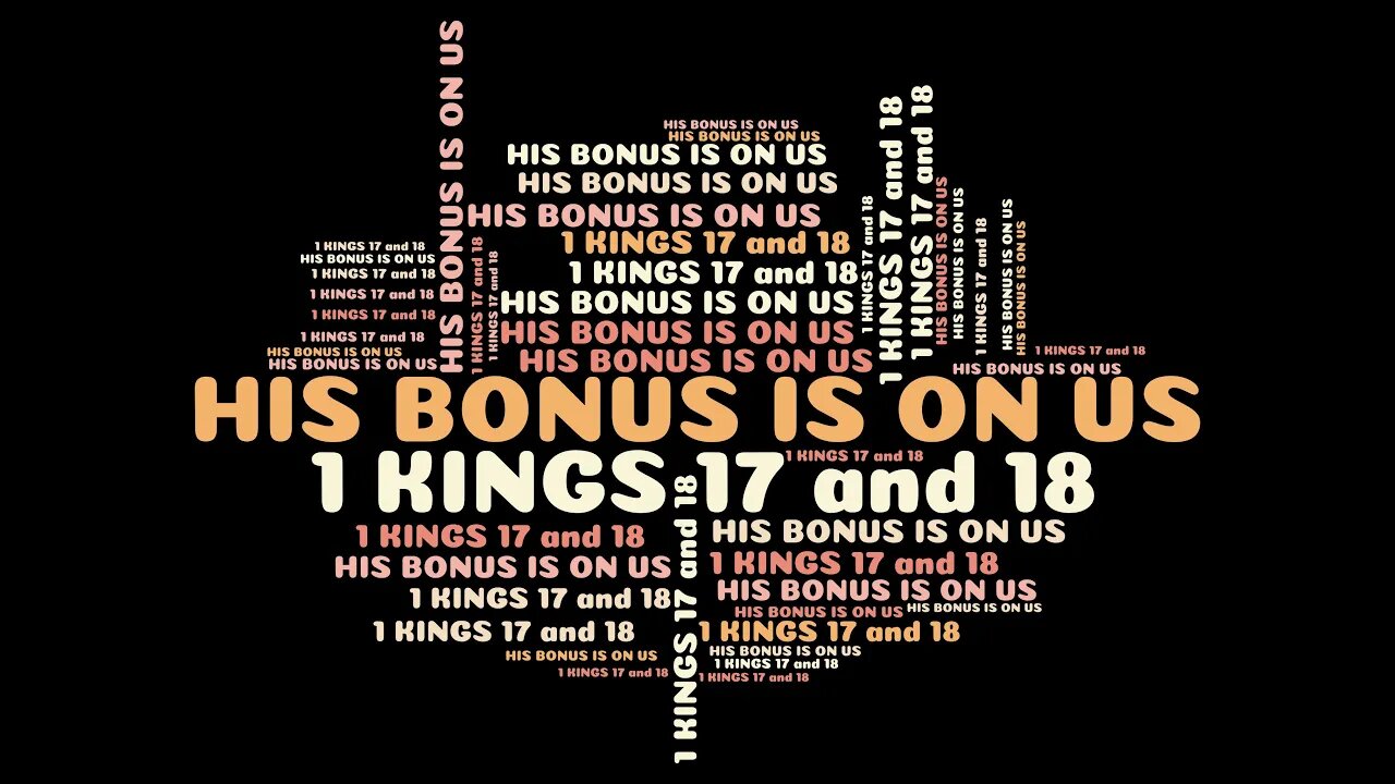 "His Bonus Is On Us" Bishop Ron Collett 1 26 20