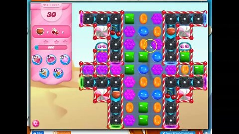 Candy Crush Level 6267 Talkthrough, 33 Moves 0 Boosters