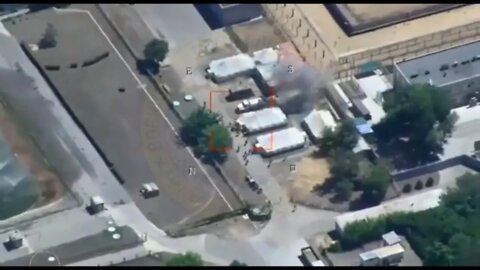Russian BM-21 Grad Base Attacked HD Drone footage