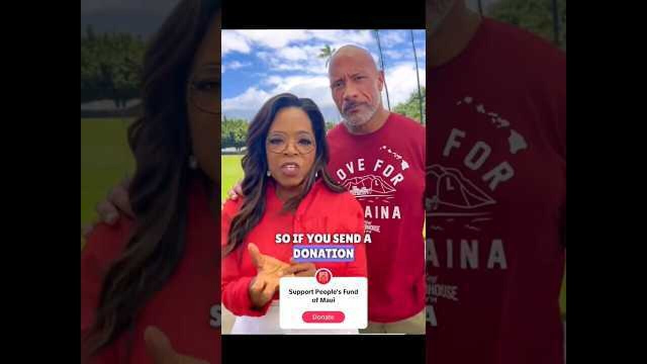 WOMAN GOES OFF ON OPRAH AND THE ROCK FOR SOLICITING DONATIONS!