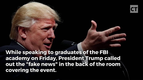 FBI Grads Go Nuts When Trump Attacks Fake News