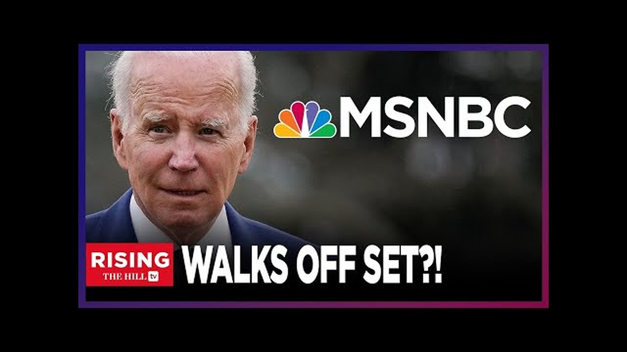 AWKWARD: Biden WALKS OFF MSNBC Set During Live Interview With Nicolle Wallace