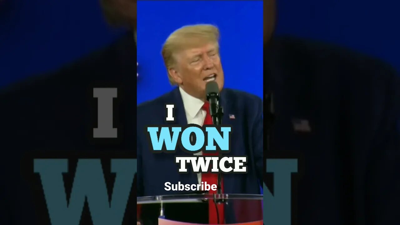Donald Trump I Won Twice Cpac speech #shorts