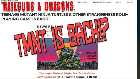 TMNT is coming back?! WOOHOO!