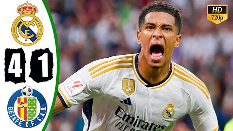 Real Madrid vs Getafe 4-1 Highlights & All Goals 2024 HD 🔥 Bellingham Goal