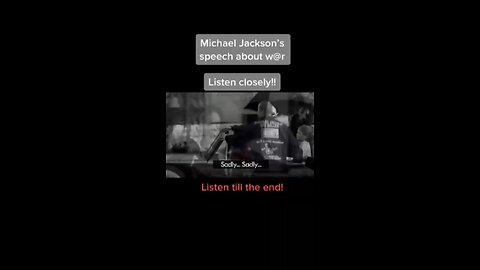 Michael Jackson’s Plea For Unity