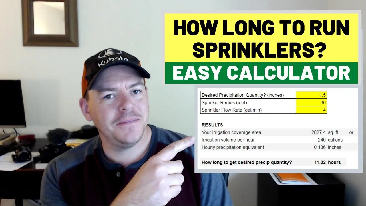 #129 How Long To Run Irrigation? [Free Calculator] Works for Lawns, Gardens and Small Agriculture