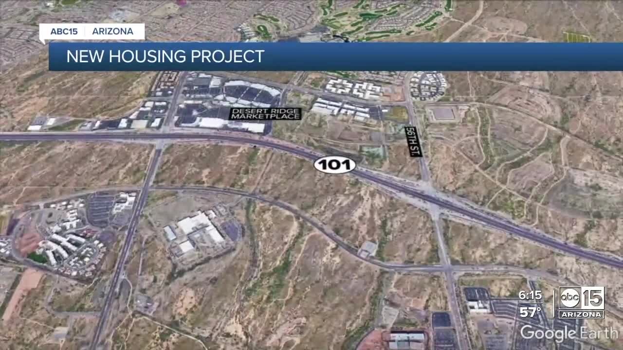 New housing and retail development under construction near Desert Ridge Marketplace