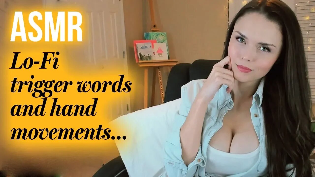 ASMR // 10 Relaxing Trigger Words (Hand Movements, Camera Tapping & Tracing)(LO-FI)