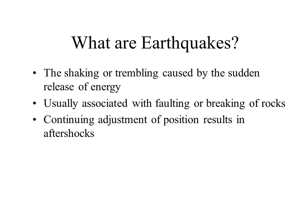 What are Earthquakes? |General Knowledge