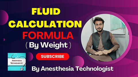 Fluid Calculation Formula by weight in urdu hindi by Anesthesia Technologist