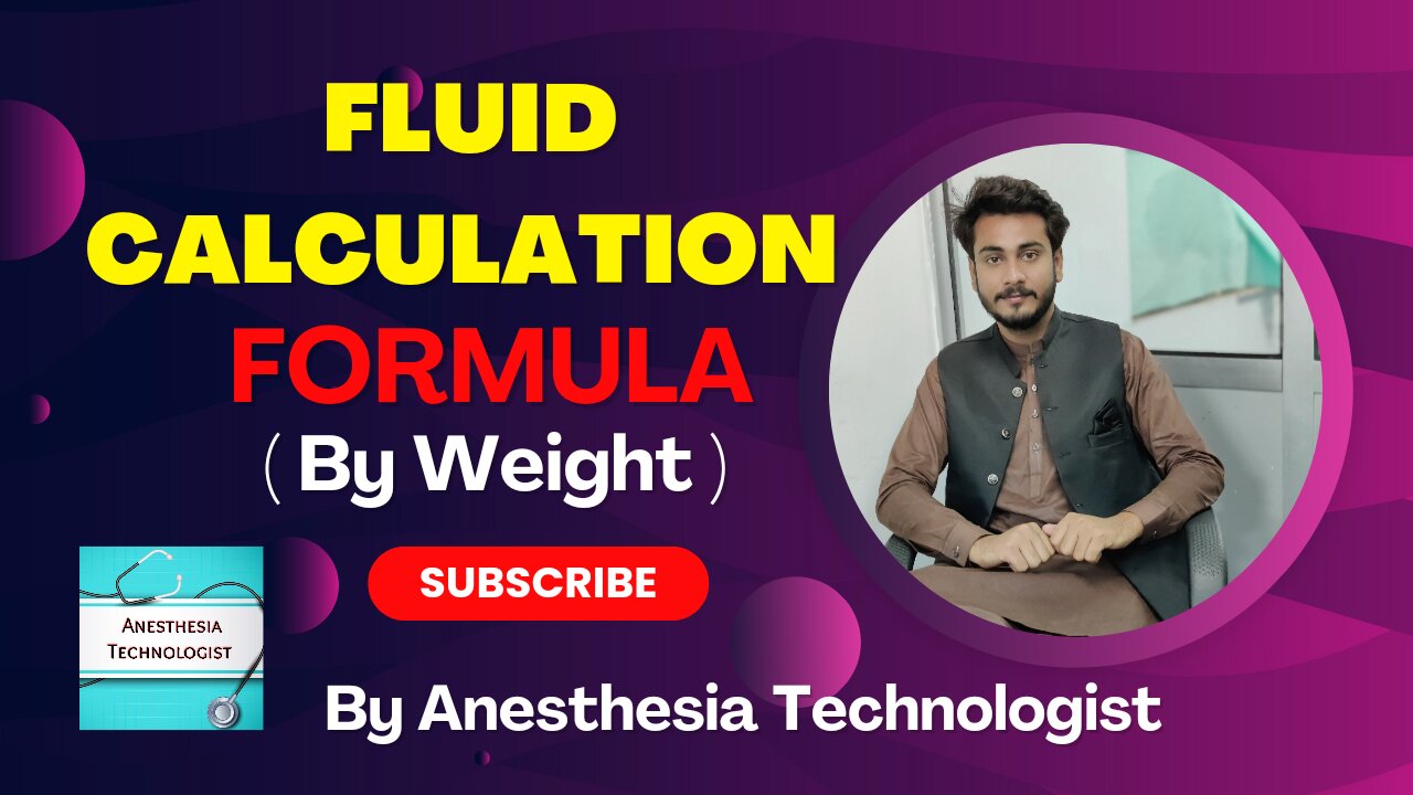 Fluid Calculation Formula by weight in urdu hindi by Anesthesia Technologist