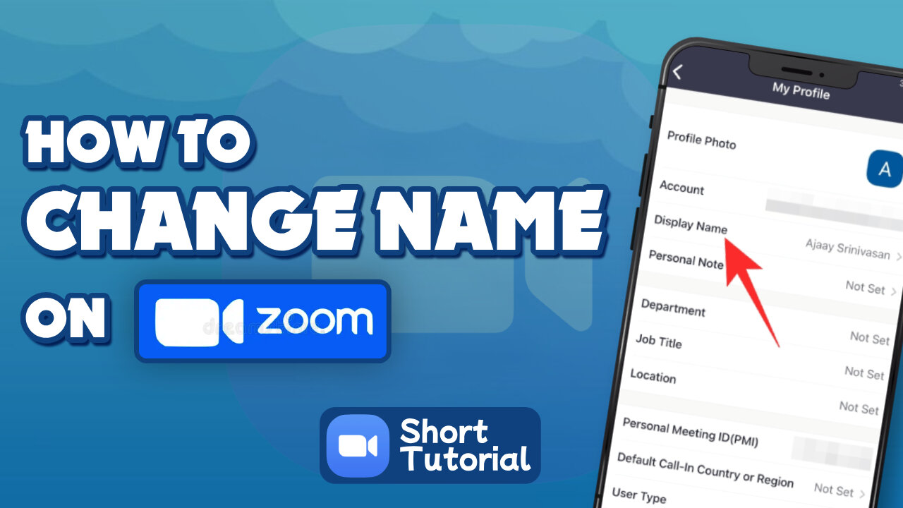 How to change name on zoom