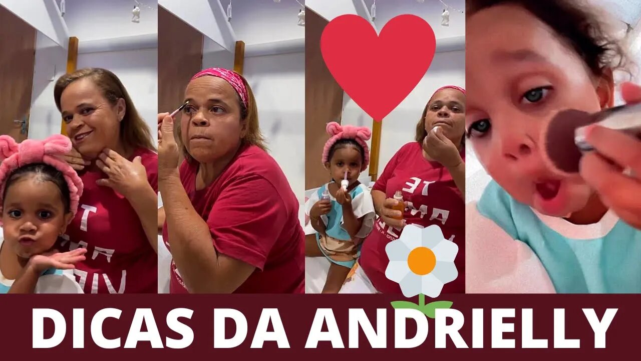 Andrielly Mendes dá DICAS de MAQUIAGEM com a sua AVÓ