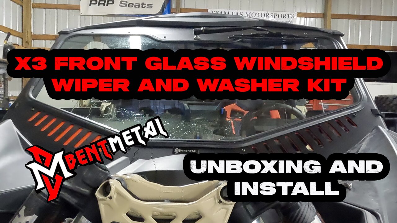 Bent Metal X3 Front Glass Windshield with Wiper/Washer Kit - Unboxing and Full Detailed Install