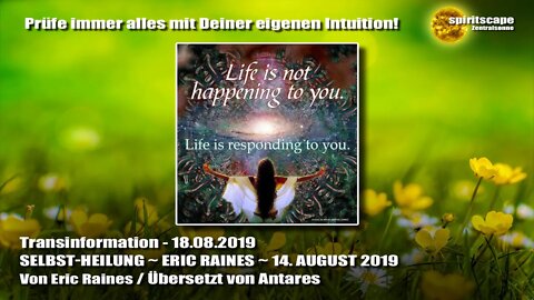 SELBST-HEILUNG ~ ERIC RAINES ~ 14. AUGUST 2019 - Transinformation.net