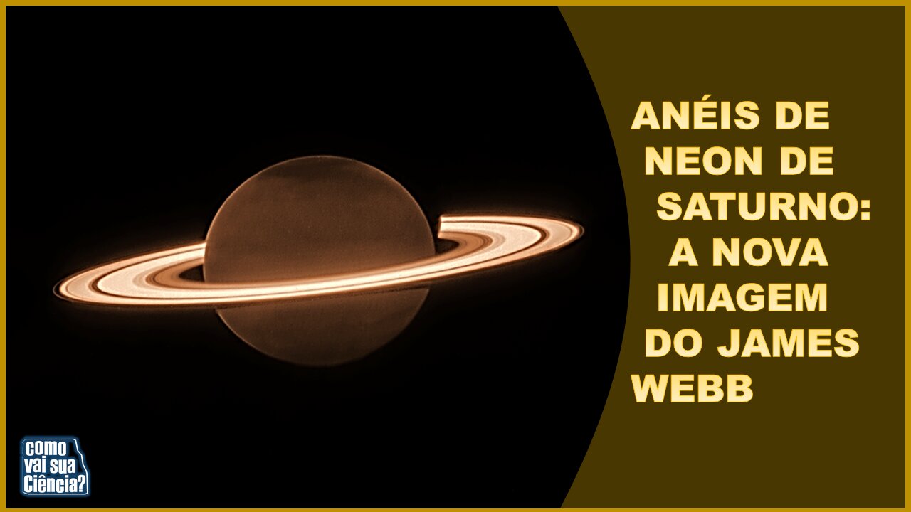 James Webb se supera novamente: Anéis de Neon de Saturno