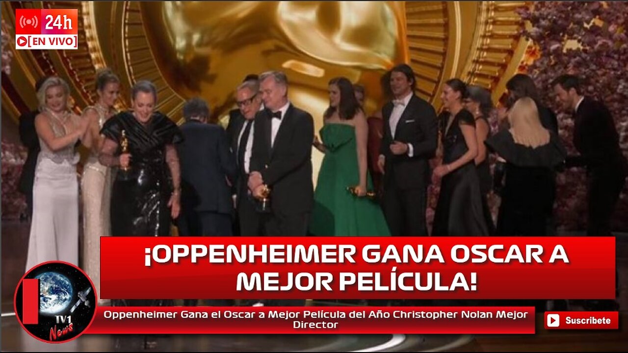 Oppenheimer Gana el Oscar a Mejor Película del Año Christopher Nolan Mejor Director Oscars 2024