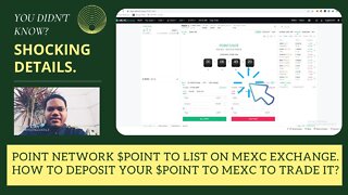 Point Network $POINT To List On Mexc Exchange. How To Deposit Your $POINT To Mexc To Trade It?