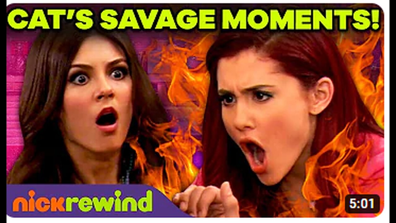 Ariana Grande's Most SAVAGE Moments as Cat Valentine 😼 Victorious _ Sam & Cat