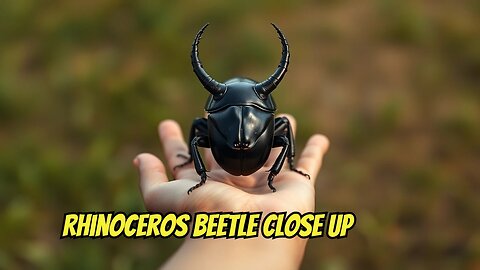 Rhinoceros Beetle Close Up