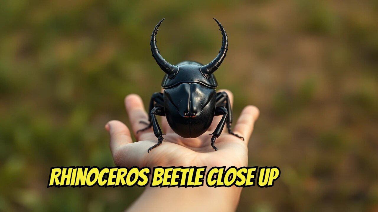 Rhinoceros Beetle Close Up