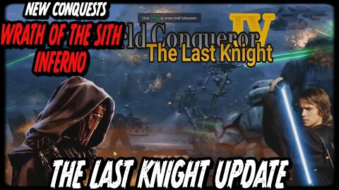 WRATH OF THE SITH! THE LAST KNIGHT UPDATE